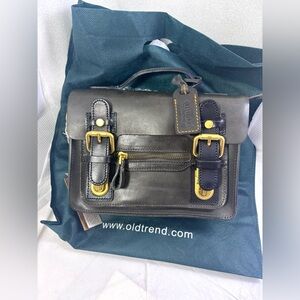 Old Trend Aster Mini Satchel. Slate.